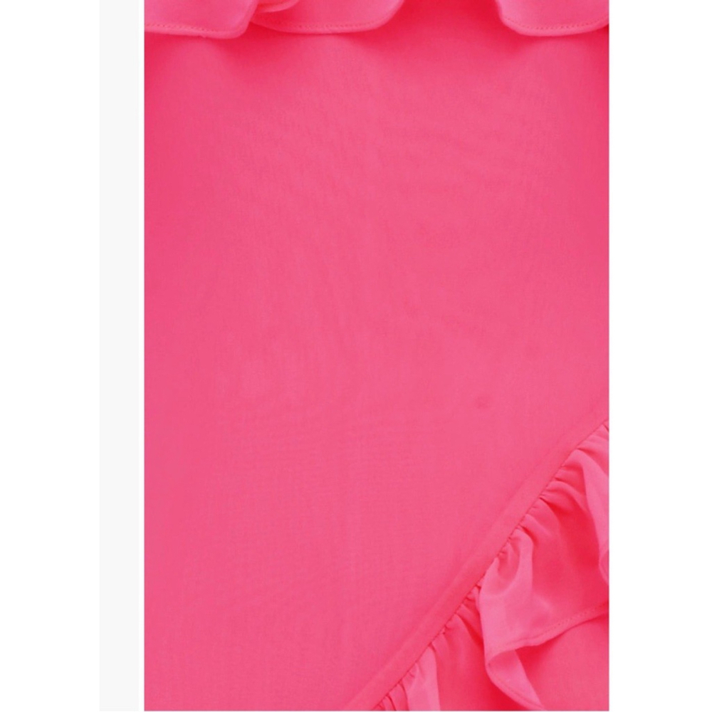 NWT HOUSE OF CB Sarina Ruffle Strapless Maxi Dress Size:L MSRP:$239 - Picture 5 of 11
